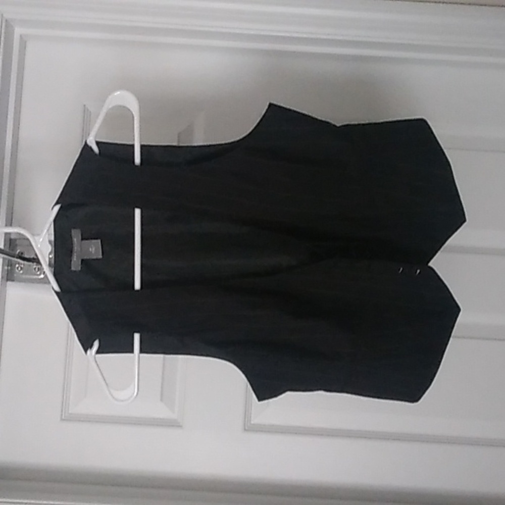 Ann Taylor Black Tailored Sleeveless Vest